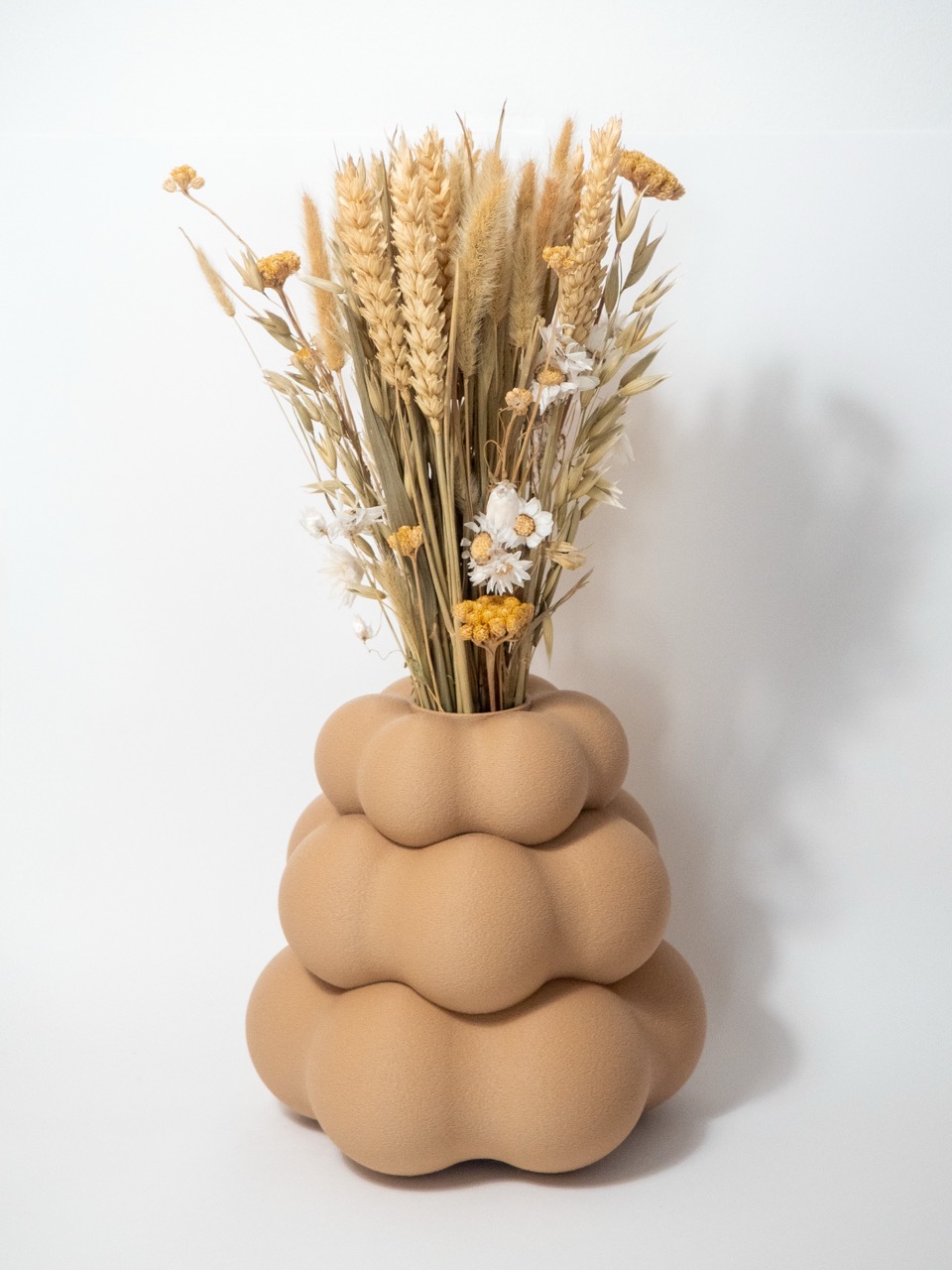 Vase 3D Beige